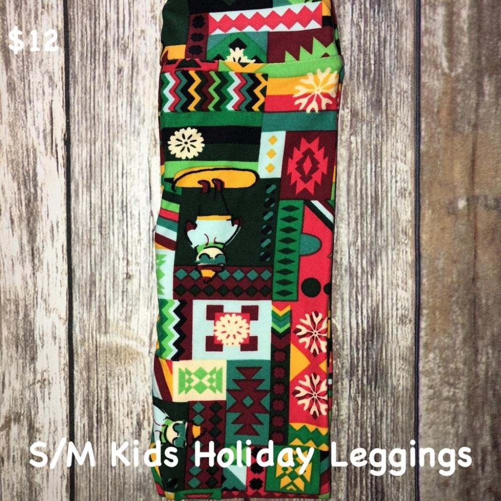 LuLaRoe Kids S/M Christmas Leggings New with Tags